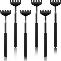 6 Pack Back Scratcher Stocking Stuffers White Elephant Gifts for Adults Game Prizes Extendable Back Massager Tool Idea Gifts