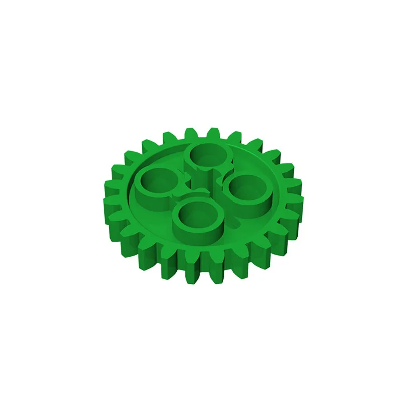 Gobricks GDS-1098 1-10 PCS Gear 24 Tooth (2nd Version-1 Axle Hole) Bricks Bompatible With Children's DIY Building Blocks