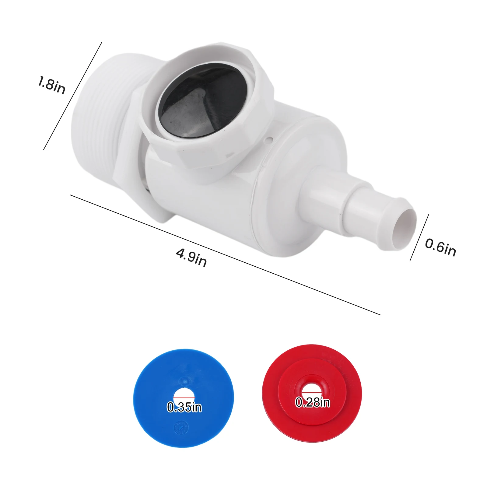 

Wall Fitting Connector for Zodiac 91009001 Pool Cleaner Compatible with Models 180 280 380 for Easy Replacement