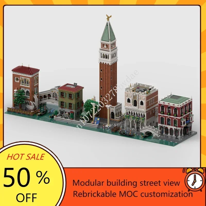 25989PCS Venice Finale Modular MOC Creative street view Model Building Blocks Architecture Education Assembly Model Toys Gifts