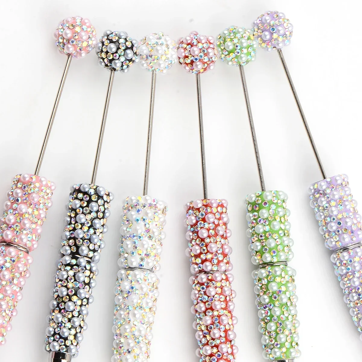 2pcs 6-color Romantic ABS imitation pearl hand-paint bead pen for DIY charm Gift making supplies Jewelry for Relative and friend
