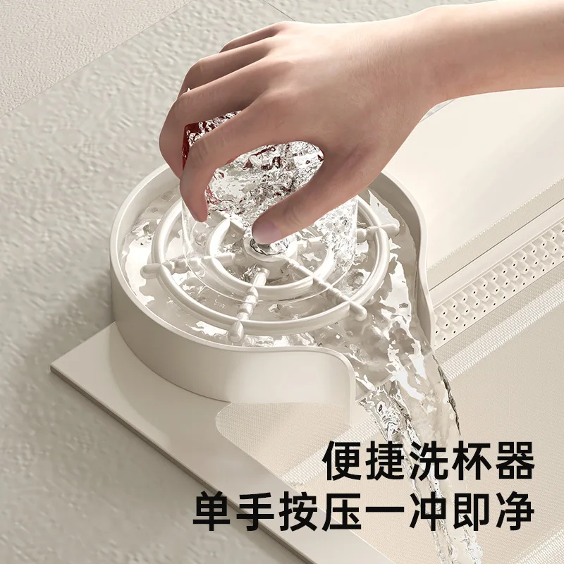 シンクナノ304ステンレス製野菜洗い桶 クリーム色の風の白 キッチン家庭用シンク