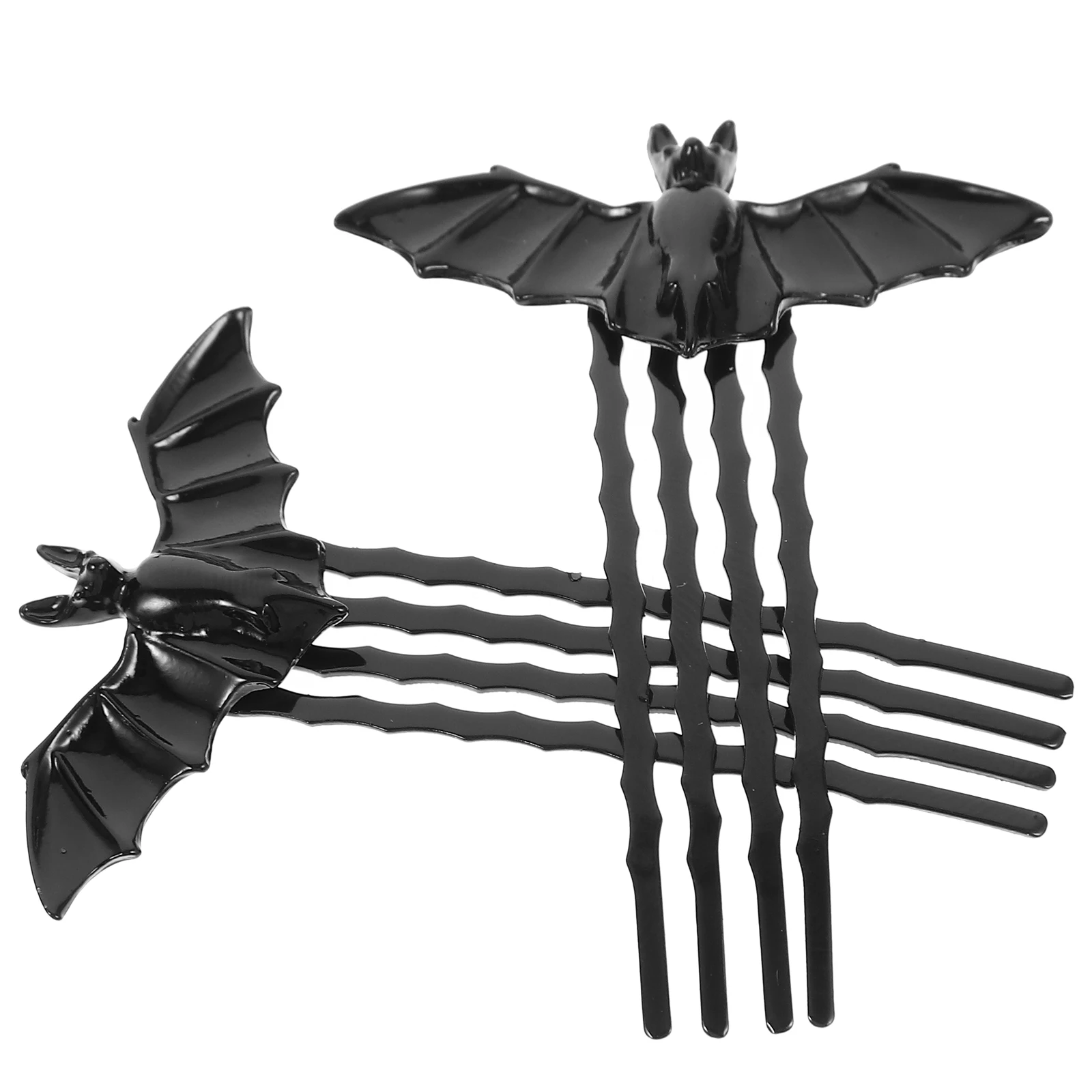 

2pcs Bat Wing Hair Clip Accessories Women Girls Premium Alloy Halloween Party Hair Combs Quirky Pins Prom Church Dancing Summer