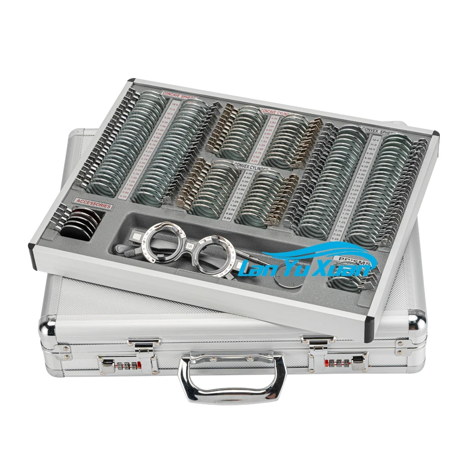 New JS-158 Metal Trial Lens Box Ophthalmic Instruments Trial Lens Set Case Optometry