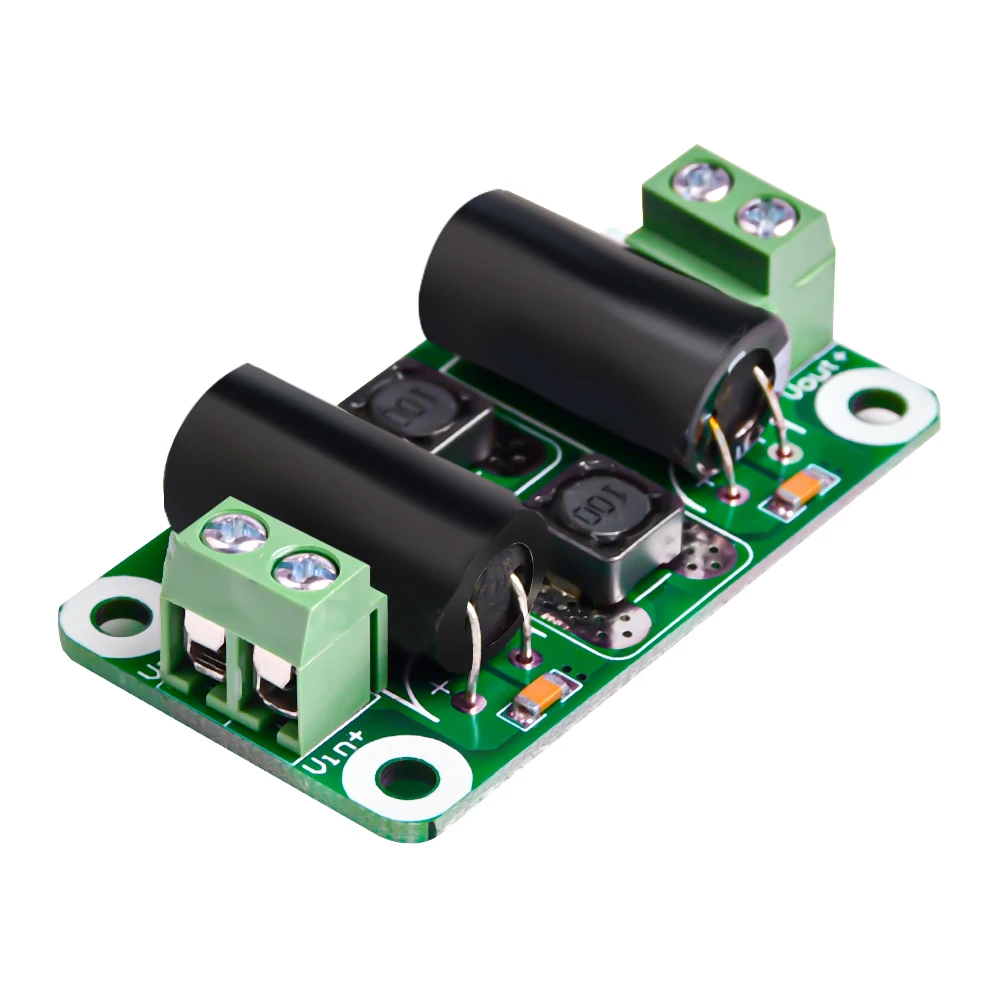 DC Power FILTER BOARD 0-25V/0-50V 2A/3A/4A Class D เครื่องขยายเสียงโมดูลการรบกวนปราบปราม EMI ปราบปราม