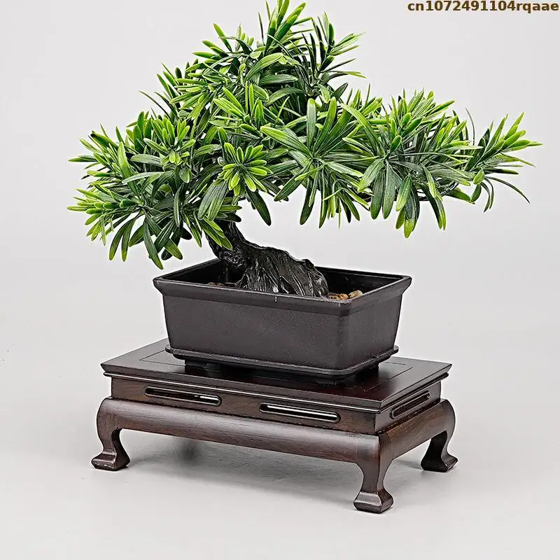 Ebony Wood  Display Base Solid Wood Stand For Vase Teapot Teapot Fish Tank Stone Buddha Statue Home Decor Bonsai Plant Base