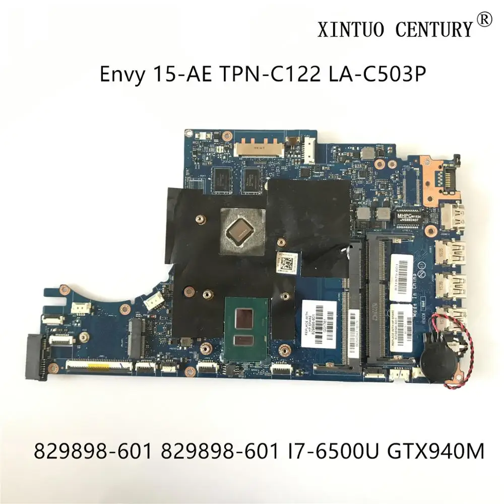 

829898-601 829898-501 For HP Envy 15-AE TPN-C122 Motherboard ASW50 LA-C503P W/ I7-6500U GTX940M 100% tested working