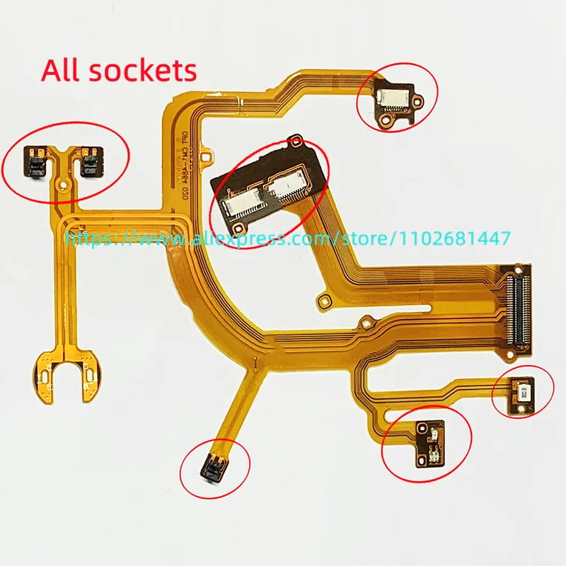 NEW Lens Back Main Flex Cable For CANON Powershot G10 G11 G12 Digital Camera Repair Part With switch