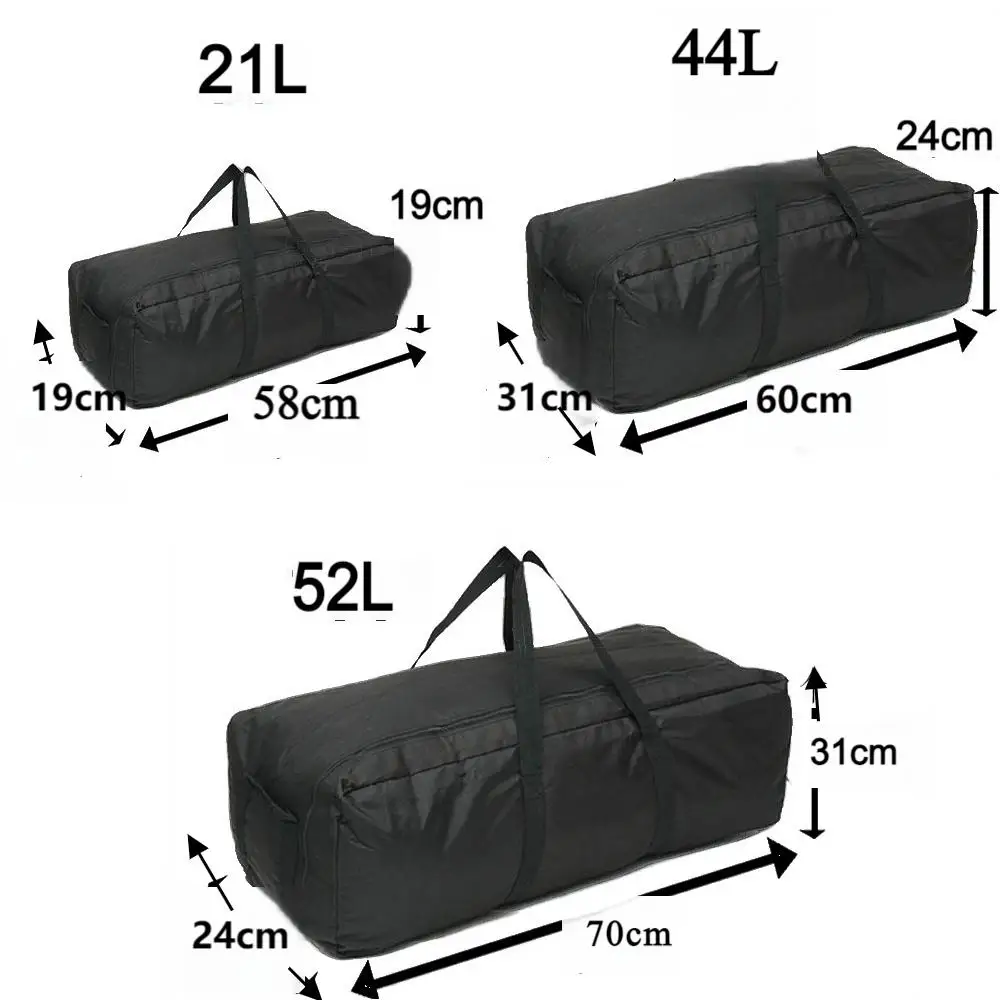 52L Camping Equipment Storage Bag Outdoor Traveling for Luggage Travel Duffle Backpack Waterproof Large Hiking Handbags