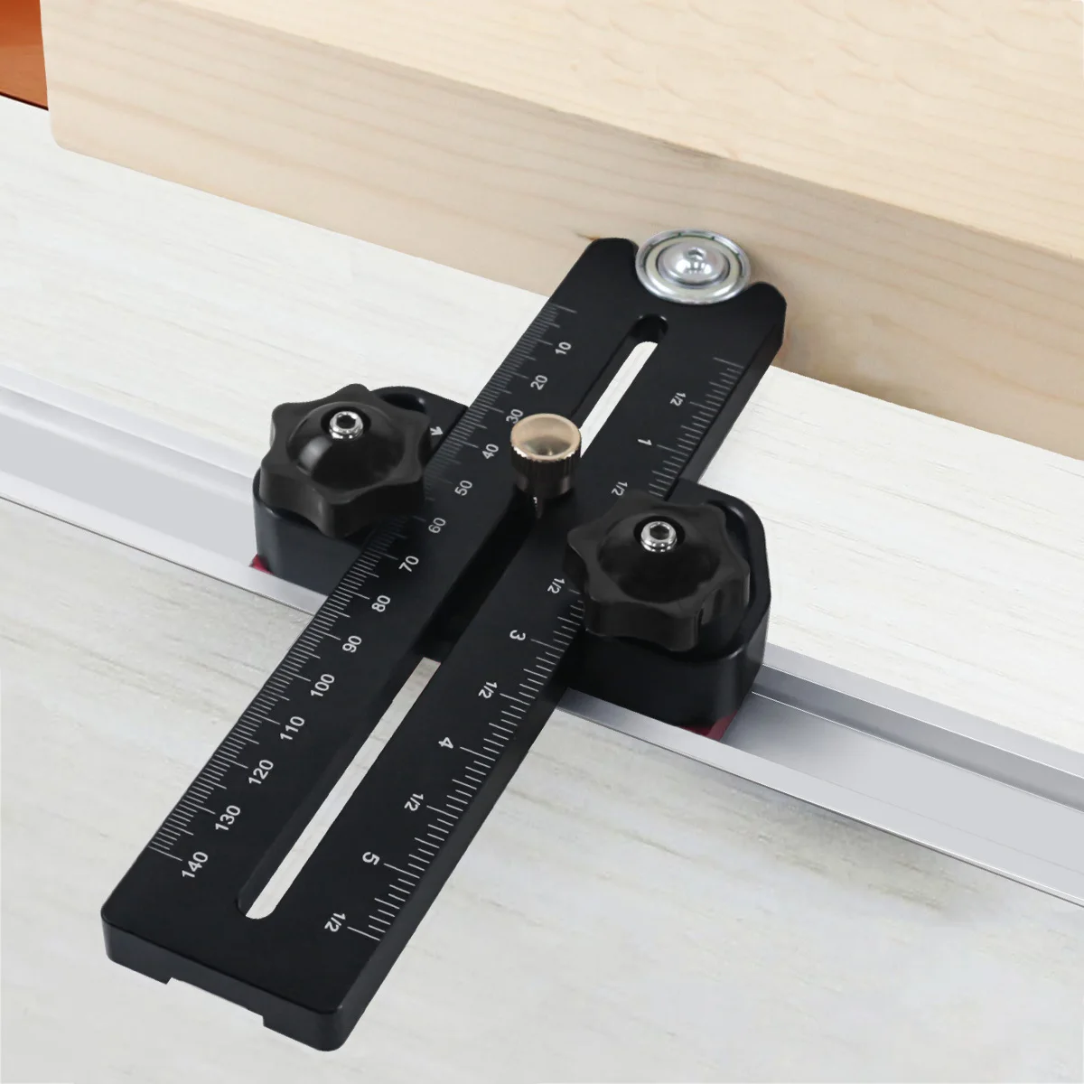 Safety Table Saw Jig Thin Rip Jig per realizzare tagli di strisce sottili e ripetitive in metallo per strumenti per la lavorazione del legno con