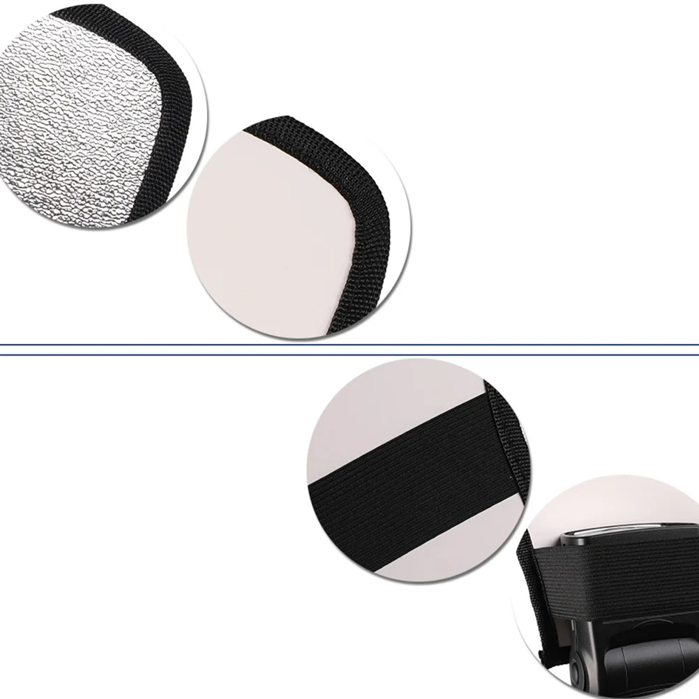 2pcs Universal Camera Flash Diffuser Softbox Multi-purpose Reflecting Plate Flashlight External Flash Reflector Silver White Cam