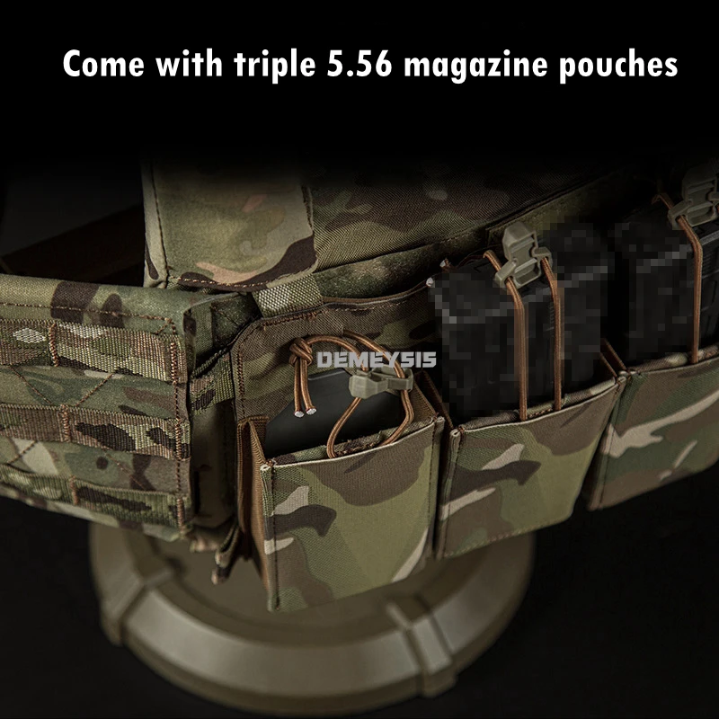 Chaleco táctico portaplacas liberación rápida para Airsoft y caza