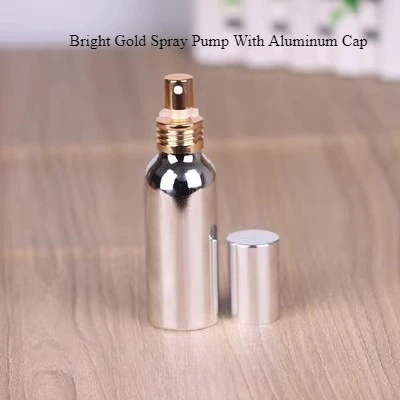 

30ml/50ml/100ml Bright Silver Aluminum Empty Spray Bottle Mini Travel Refillable Perfume Cosmetic Container Sprayer Atomizer