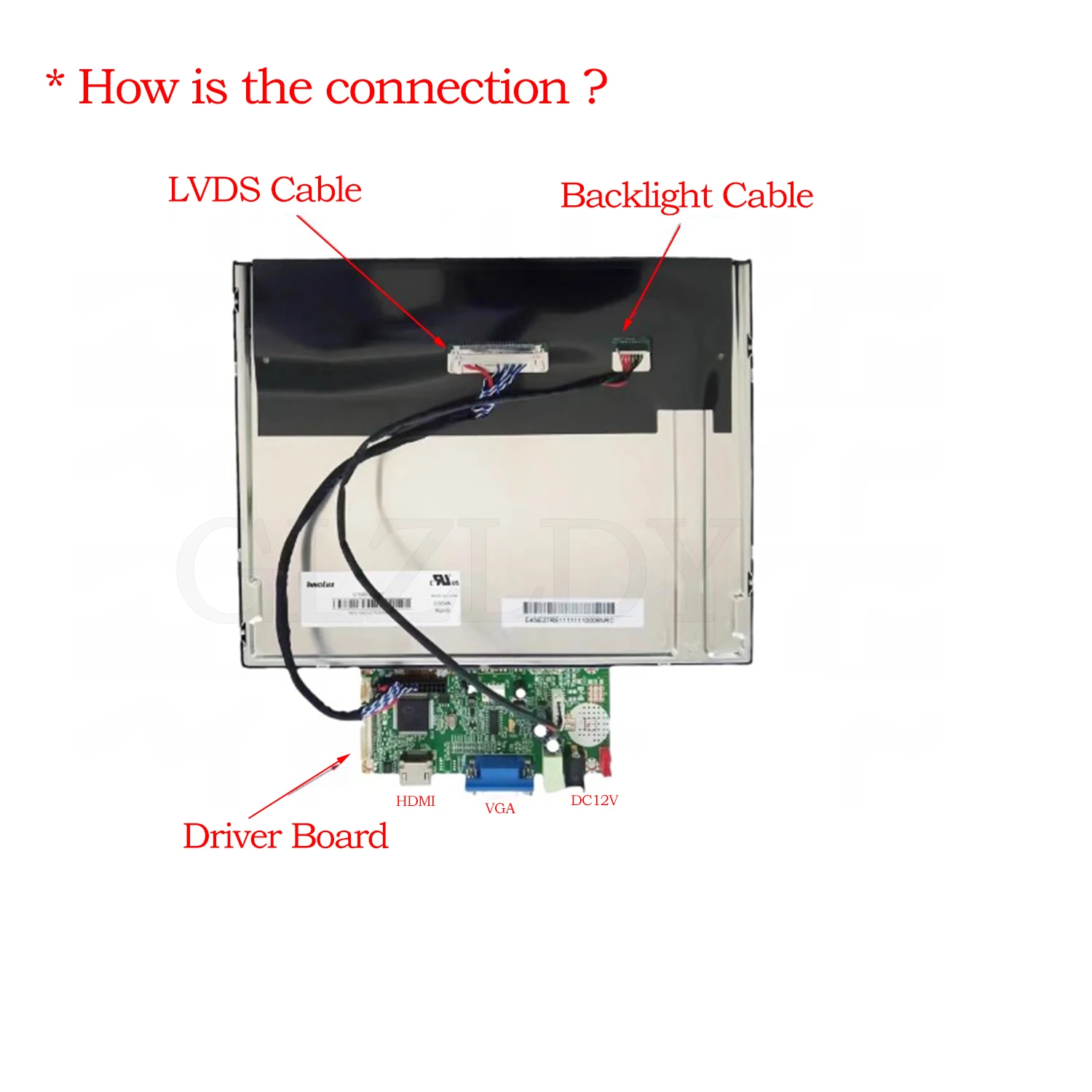 For G104X1-L03 G104X1-L04 G104XCE-L01 1024*768 30pins LVDS 10Pin DVI HDMI VGA LCD industrial Display Driver Board Kit 10.4inch