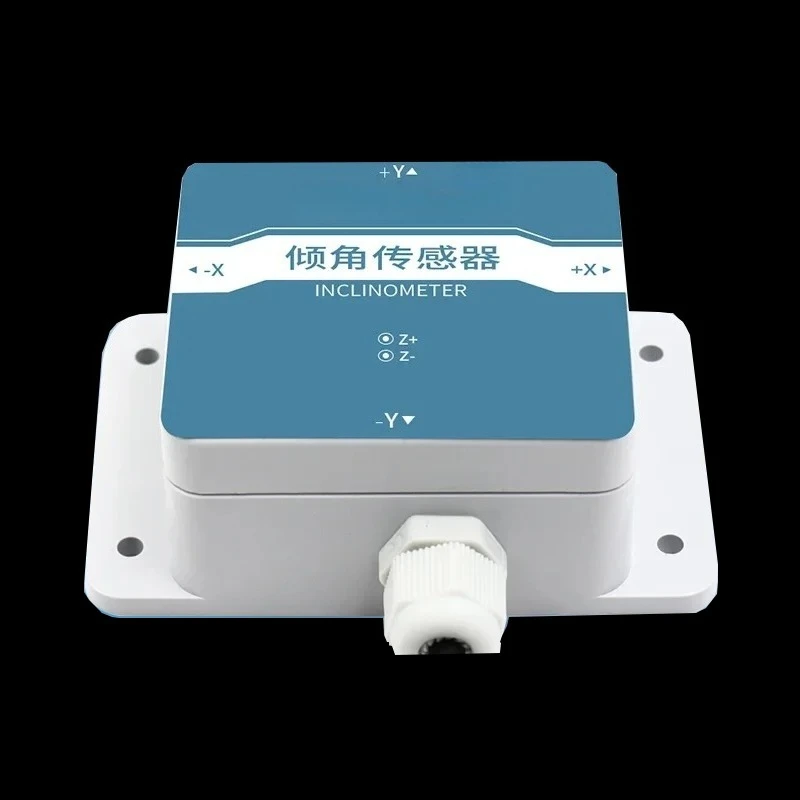 UBIS-63  three axis inclinometer analog angle measurement inclination sensor accuracy 0.05 °  RS485 IP65 ABS shell 5-30V