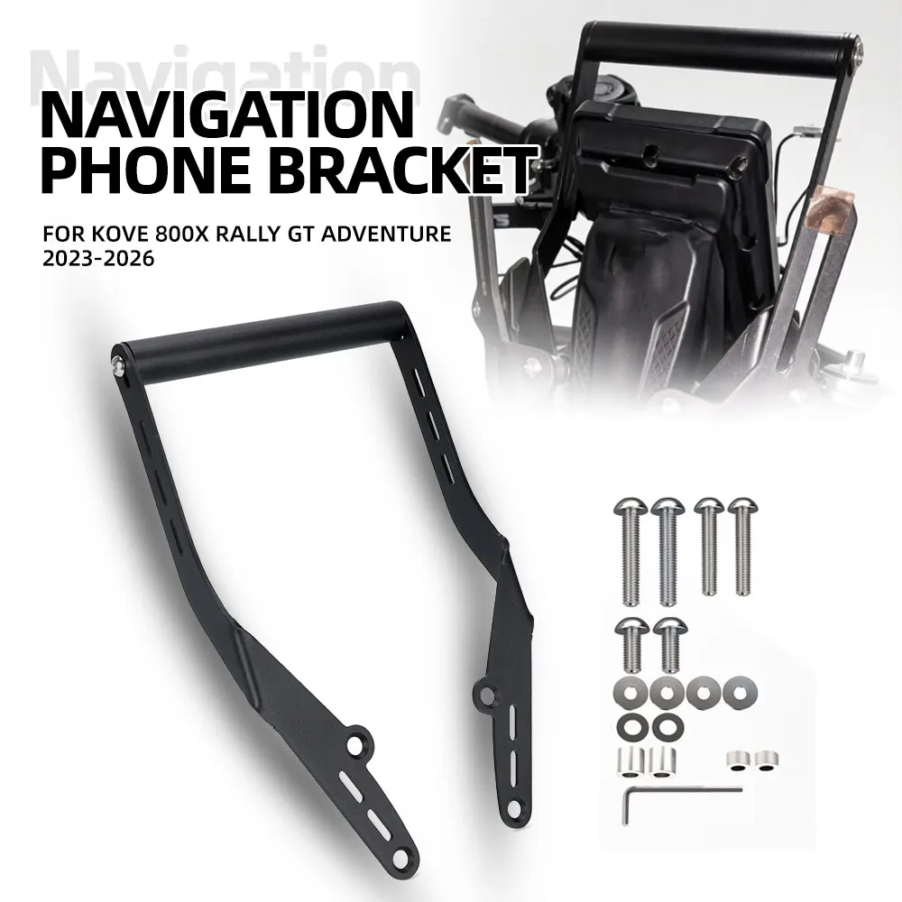 FOR KOVE 800X Rally GT Adventure 2023-2024-2025-2026 Front Phone Stand Holder Smartphone Phone GPS Navigaton Plate Bracket 22mm