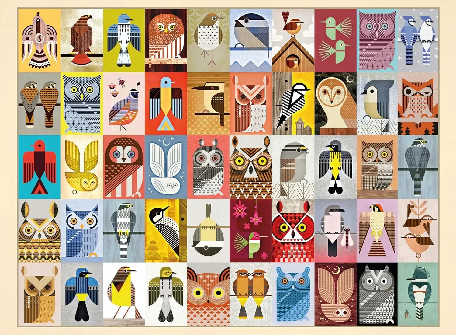 520/500/300 Stuks Houten Vogel Geometrische Legpuzzels voor Uitdagende Familie Activiteit Games Party Verjaardagscadeau home Decor