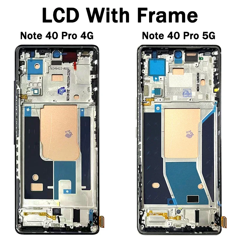 6,78-calowy ekran AMOLED do Infinix Note 40 Pro 4G/5G, wyświetlacz LCD + panel dotykowy, zespół digitizera X6850 X6851, zamiennik wyświetlacza — zdjęcie produktu 5