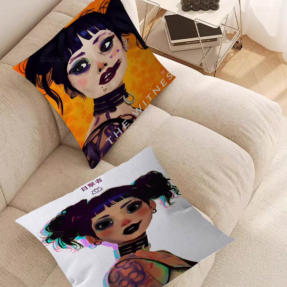 The Witness Girl  Pillow Cover Design cushion Cover decor Holiday Decorati