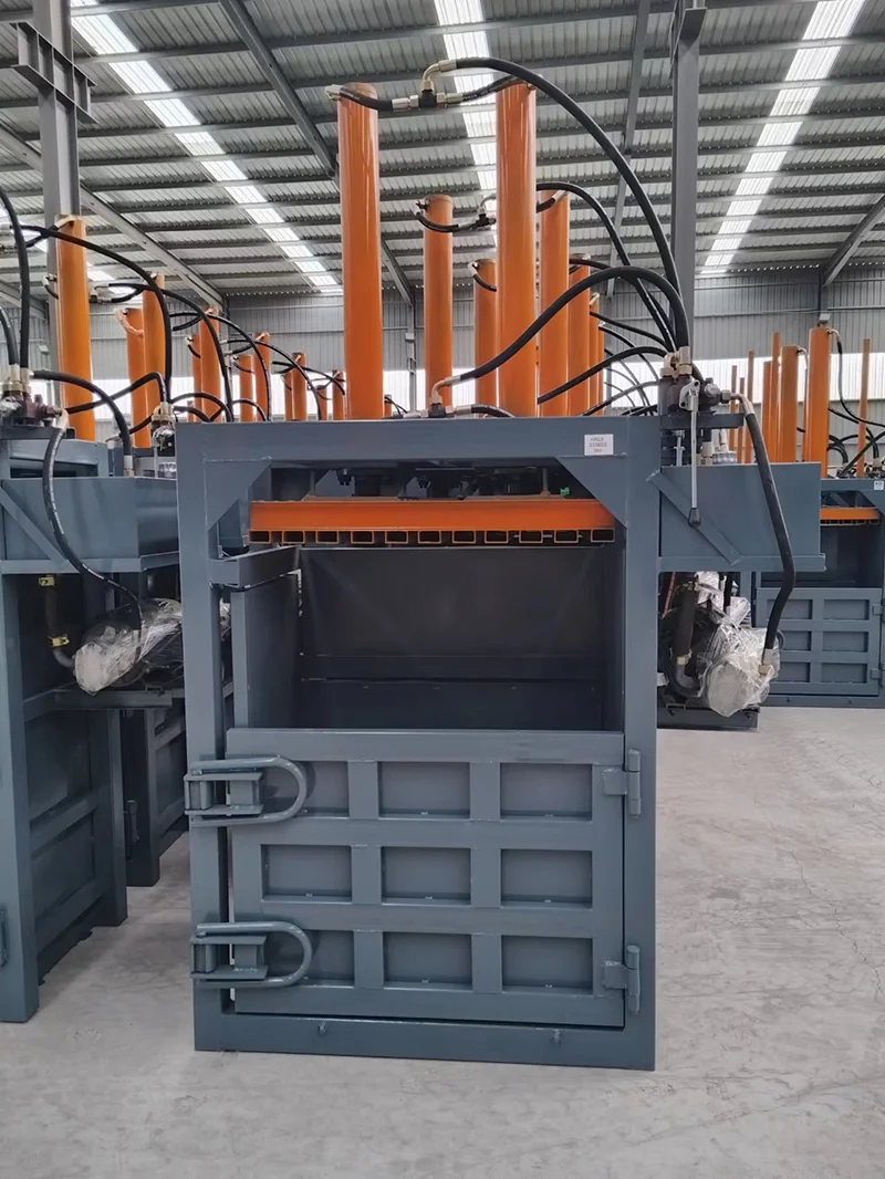 30ton Full Automatic cardboard hydraulic baler machine/hay wheat straw aluminum cans baling press packing wrapping machine