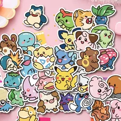 50PCS Kawaii Anime Pokemon Stickers Pikachu Decals DIY for Laptop Luggage Skateboard Phone Cartoon Kid Toy Gift Stickers