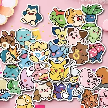 50PCS Kawaii อะนิเมะ Pokemon สติกเกอร์ Pikachu Decals DIY สํ...