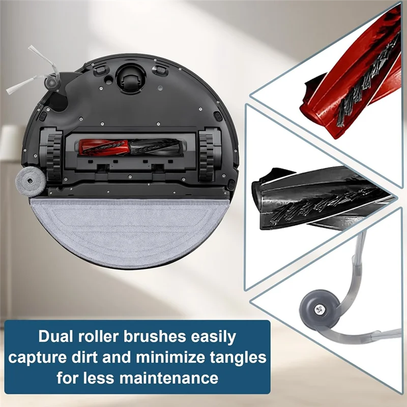 Запасные части для робота-пылесоса Roborock Saros 10, основная боковая щетка, фильтр Hepa, швабра, тканевые мешки для пыли, комплект аксессуаров