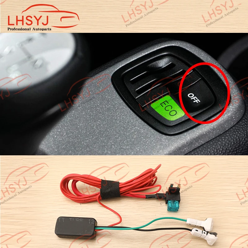 Sistema de arranque de parada automática de coche, dispositivo de Control del motor, Sensor, enchufe de cancelación de parada para Benz Smart 451 453