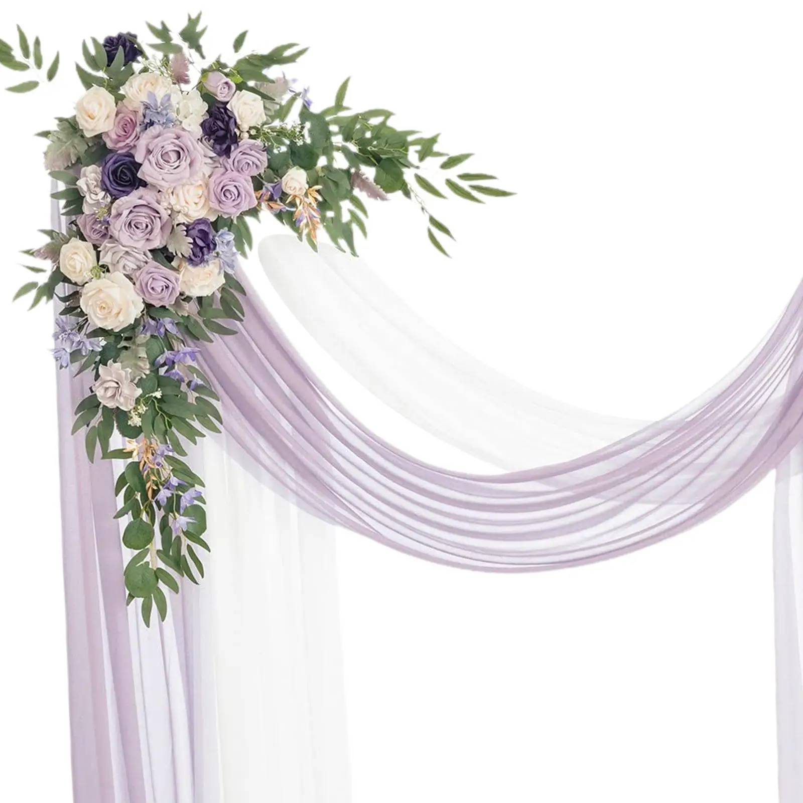 

Artificial Wedding Arch Flowers Kit Wedding Arch Rose Wreath for Ceremony
