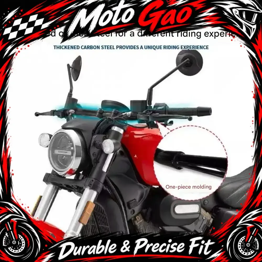 【Precise Fit】Handlebars for QJMOTOTR SRV 300s/SRV300 modified motorcycles, flat handlebars for SRV300 automatic transmission.