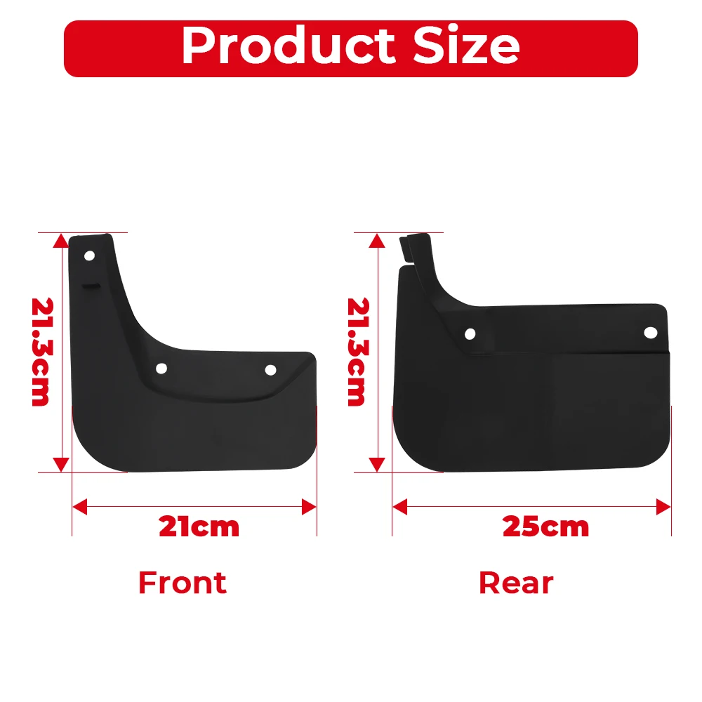 For Tesla Model 3 Highland 2024 Mud Guard Flaps Car Mudguard No Drilling Front Rear Wheel Fenders Protector Model 3 Accessories