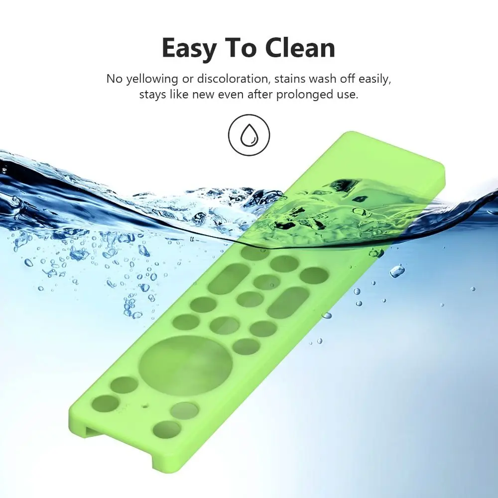 Silicone Remote Control Case Non-Slip Shockproof Remote Protective Cover with Lanyard Anti-scratch for TCL RC933A
