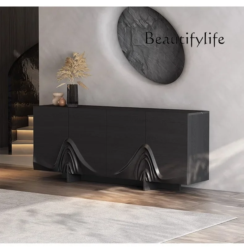 

yj32 Italian light luxury door cabinet modern simple rock slab dining side cabinet living room home storage shoe cabinet
