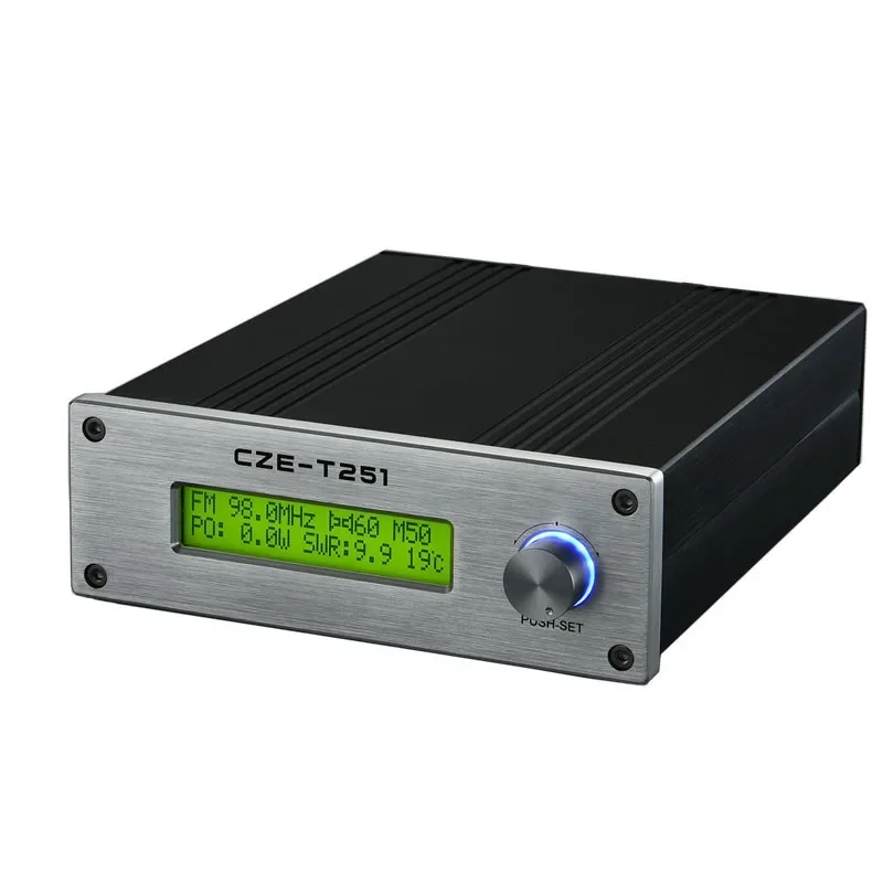 

Professional CZE-T251 0-25W Adjustable FM Stereo Transmitter Broadcast Radio Station + Power Supply