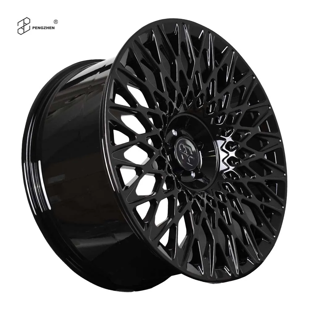 For  One-piece Mesh Design 17 18 19 Inch 5x114.3 Gloss Black Powder Coating Forged Aluminum Wheel Rims for Lixiang Lexus