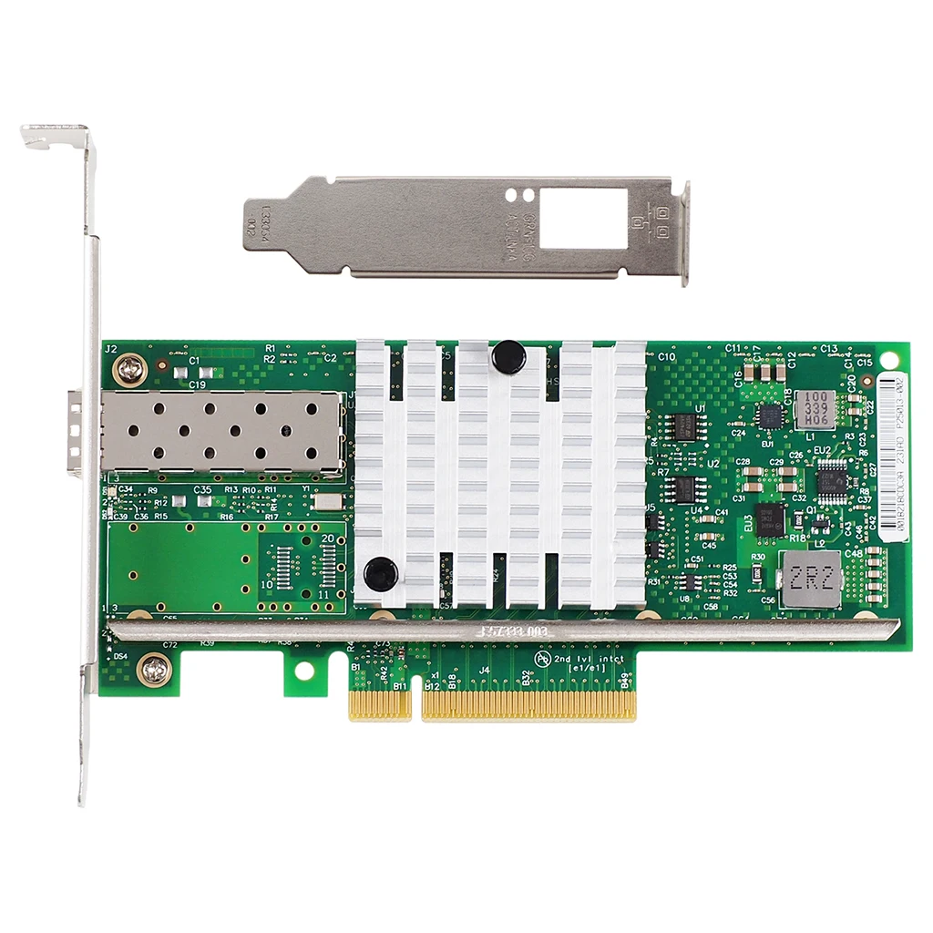 10-Gigabit-PCIe-X8-Netzwerkkarte, SFP+ Glasfaser-Serveradapter, Unterstützt Windows, Linux, VMware für Rechenzentren und Unternehmensserver – Detail 3