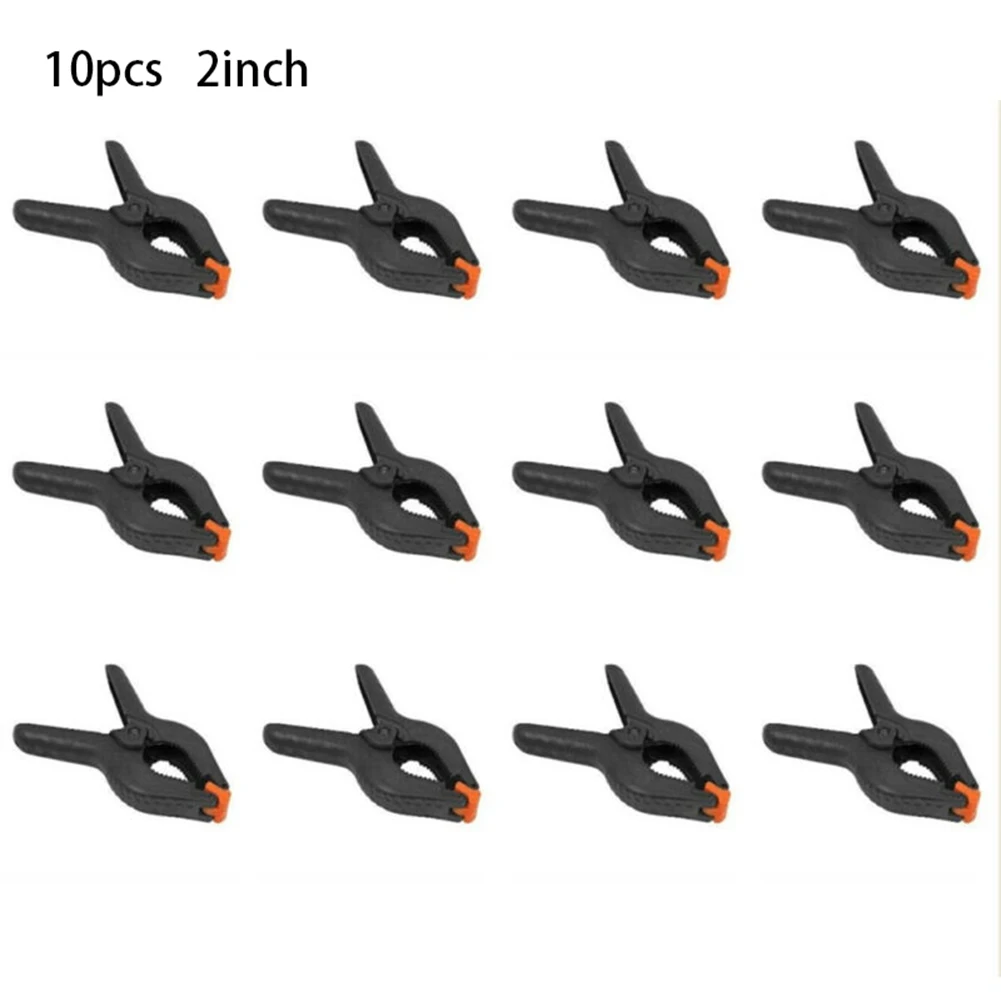 10pcs 2 Inch Heavy Duty Spring Clamps DIY Woodworking Tools Plastic Nylon Clamps For Woodworking Spring Clamps