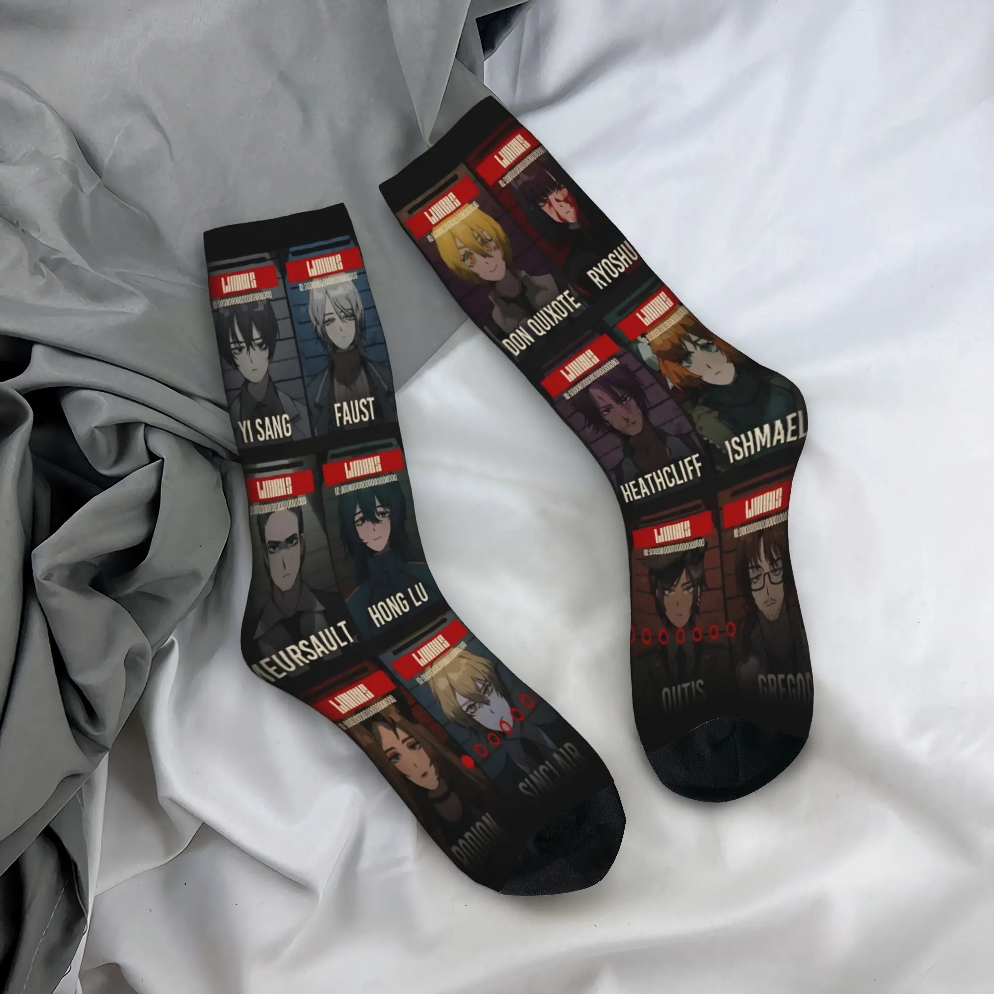 Limbus Company Project moon Design Socks Merch for Unisex Non-slip Printing Socks