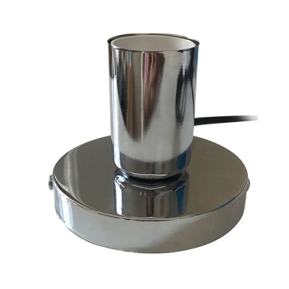 Imagem -04 - Eua Plug in Base para Lâmpada de Mesa de Metal Polido Base da Lâmpada 180cm Cabo E27 E26 Base Suporte com Interruptor on ff Suporte da Lâmpada ue