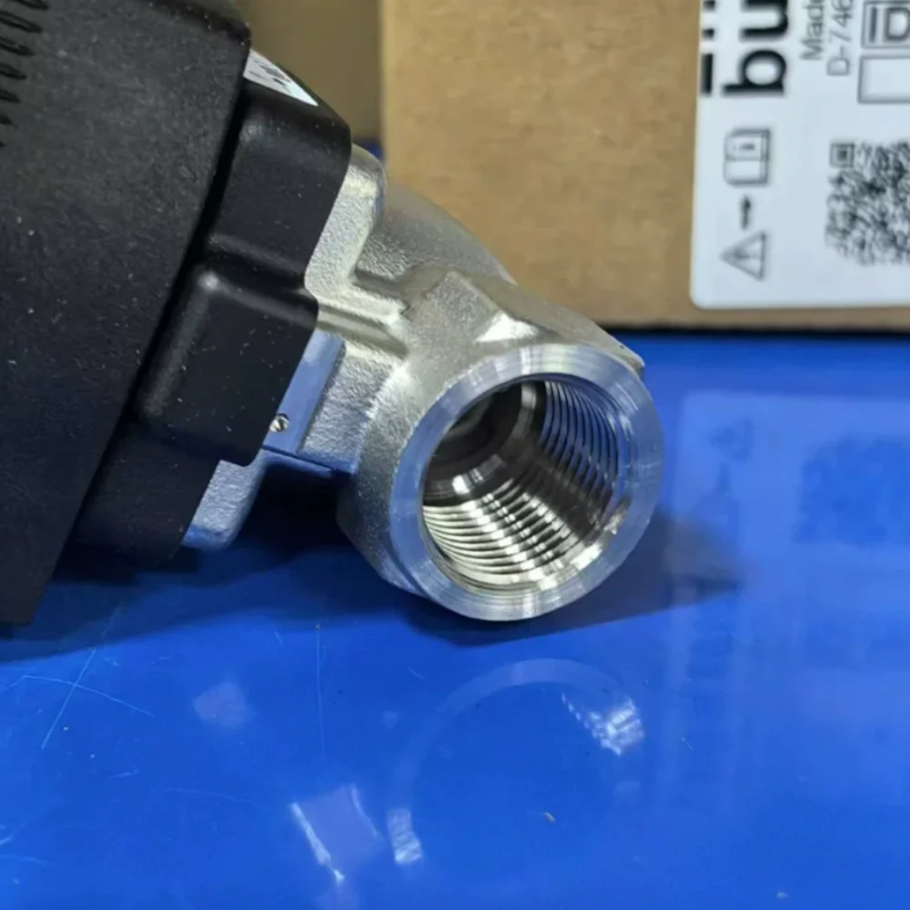6213 Type Stainless Steel Valve Body Burkert Solenoid Valve 00222153 G3/8 2/2 Normally Closed 00222154 00222155