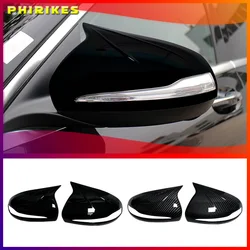 2 Pcs RHD and LHD For Mercedes Benz C W205 E W213 GLC-Class X253 S Class W222 ABS Car Rearview Mirror Cap Cover Trim Accessories