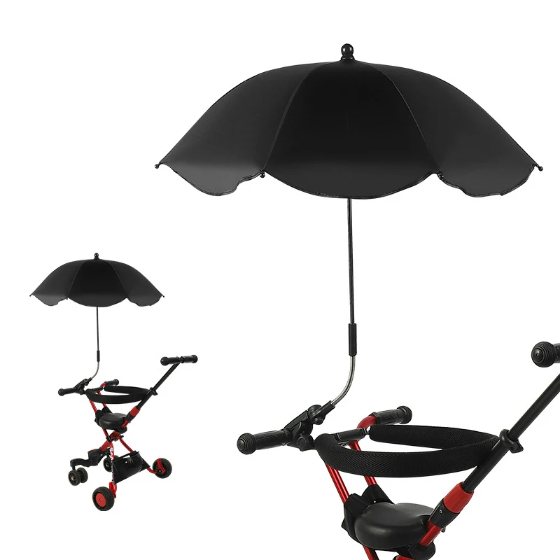 

2025 Universal Baby Car Pram Umbrella Adjustable Shade Umbrella Uv Sunshade For Stroller Accessories Sun Visor Portable Parasol