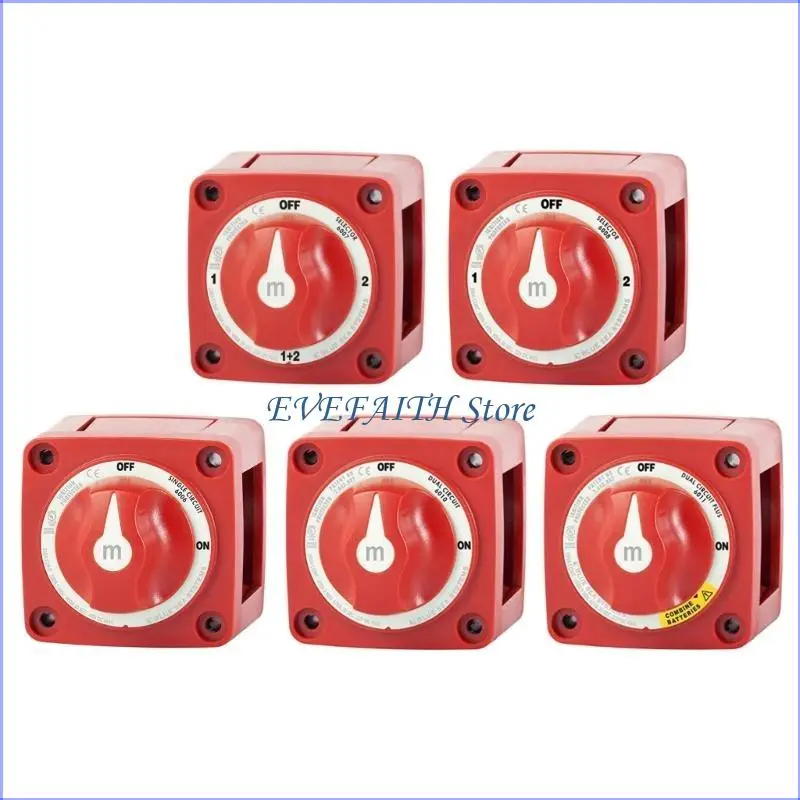 124B M-serie Batterijschakelaar 300A Marine Batterij Ontkoppelingsschakelaar 12-48V voor auto-voertuigtrailer