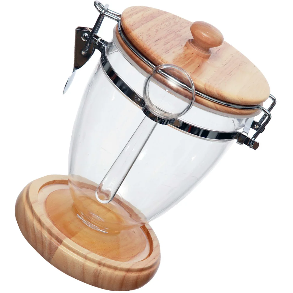 

Sealing Jar Airtight Glass Canister For Tea Coffee Beans Sugar Storage Moisture Proof Lid With Handle Transparent