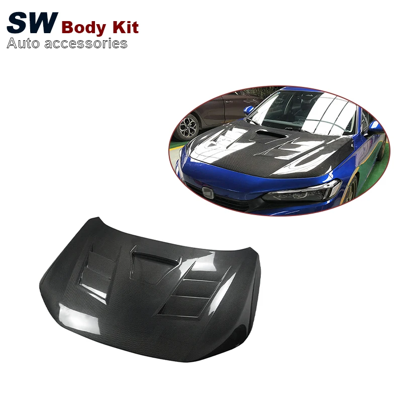 

Carbon Fiber EVO Style Hood For Honda Civic XI 11 Gen 2021-2022 Upgraded Engine Valve Cover