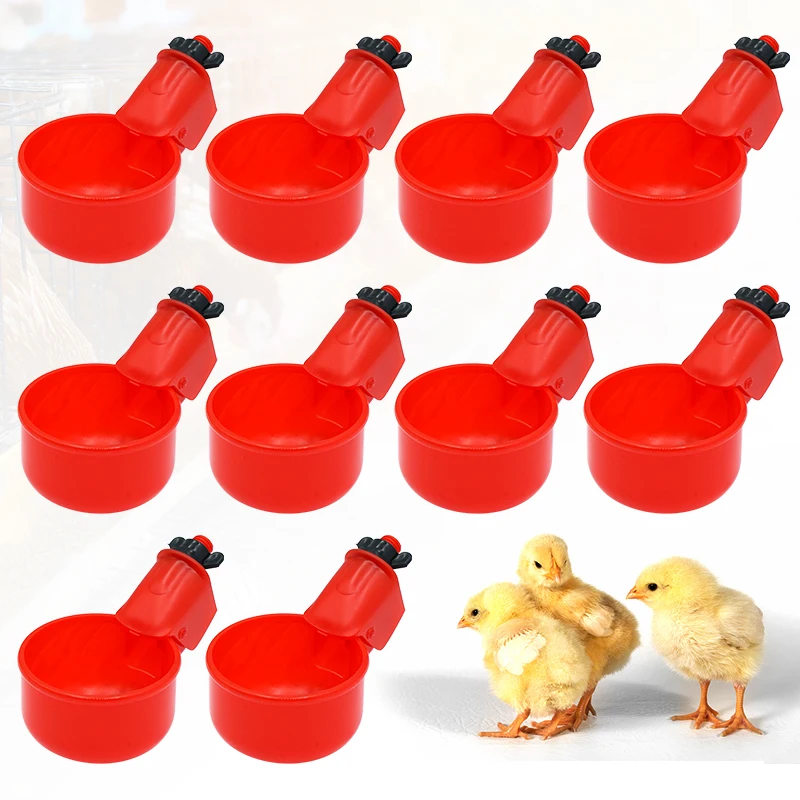 2/5/10Pcs Automatic Water Dispensing Chicken Drinking bowl P