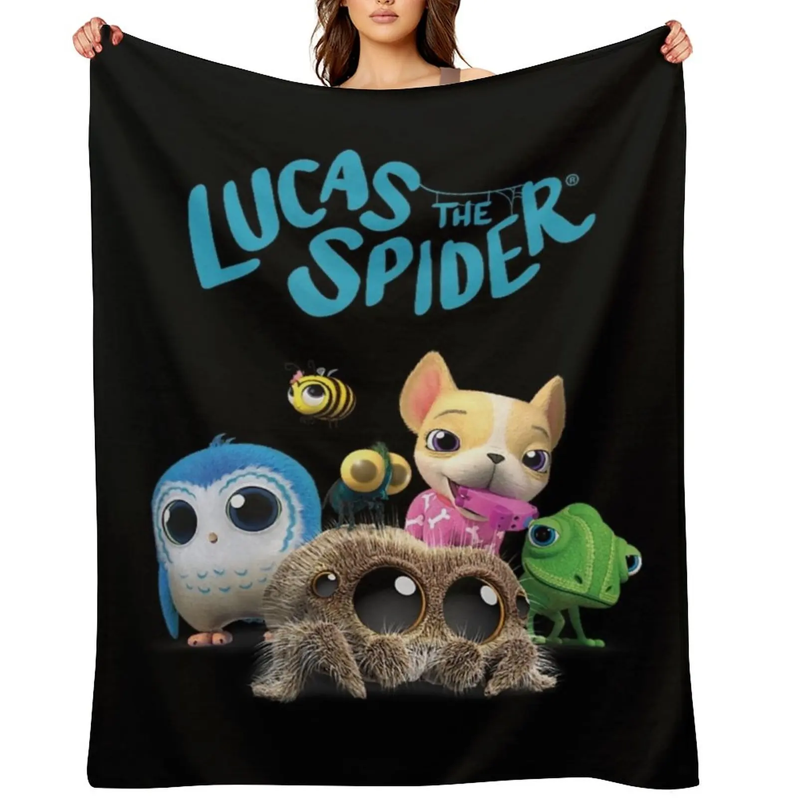 Lucas the Spider & Friends Throw Blanket For Decorative Sofa Decorative Throw Single Blankets