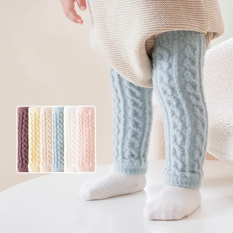 

Children's Warm Knee Pads Winter New Baby Leg Warmers Thickened Infants Fashion Knitted Foot Cover Girls Warmming Accessories