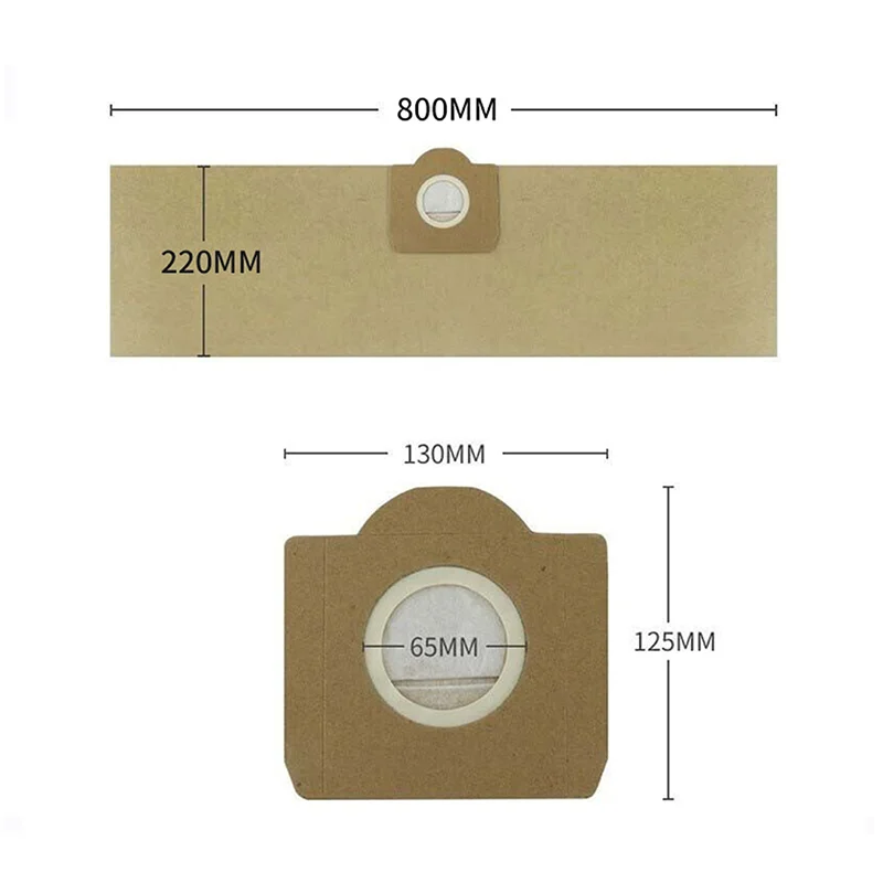 ถุงเก็บฝุ่นสำหรับ MV3คาร์เชอร์ WD3 WD3200 WD3300 A2204 A2656 WD3.500P SE4001 SE4002ชิ้นส่วนเครื่องดูดฝุ่นสำหรับ Rowenta RB88 RU100 RU101