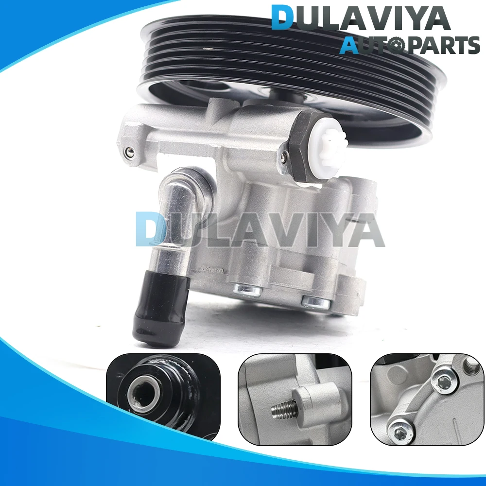 Power Steering Pump with Pulley For Dacia Sandero Duster Nissan Kubistar Renault Megane Kangoo Clio 1.4 1.5 1.6 49110-5510R